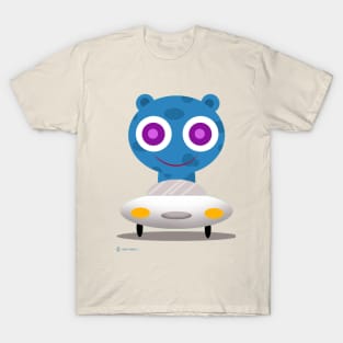 Blue Driving His Car T-Shirt